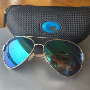 Costa Del Mar South Point 580G Green Mirror Sunglasses Tortoise/Gold Frames